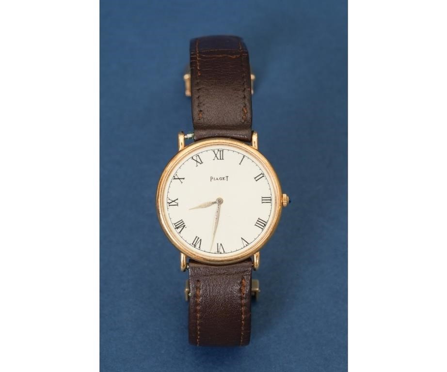 Mens Piaget 18k gold Swiss wrist watch