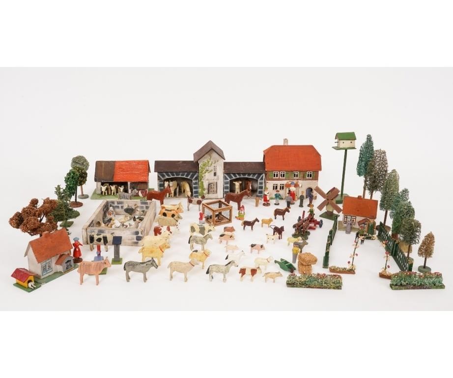 German farm with stable (9.5"w),