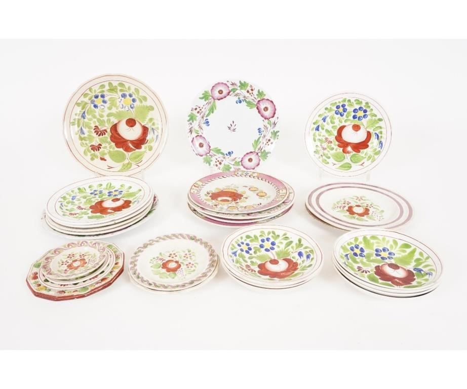 Kings Rose pattern plates, largest 9.25dia
Condition: