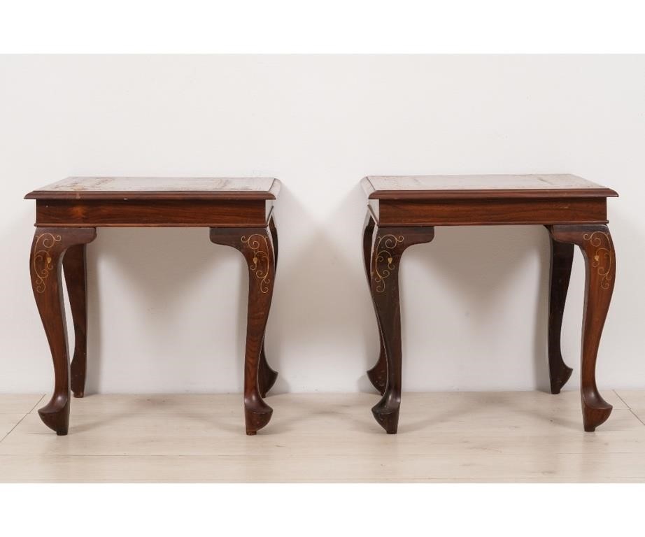 Pair of Chinese Huang Huali low