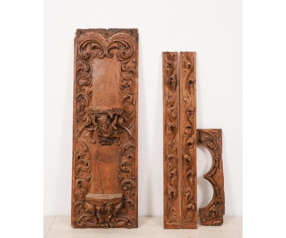 Ornately carved decorative panel,