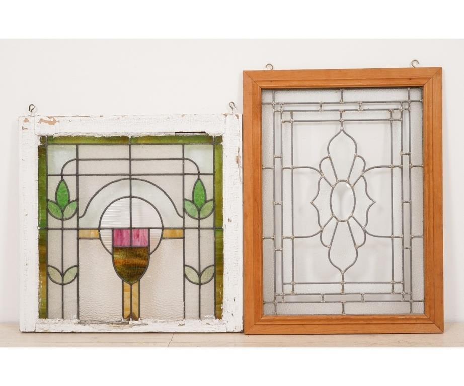 Victorian colored glass leaded 279010