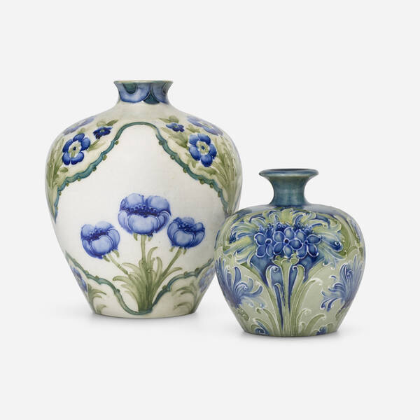 Moorcroft Pottery. Florian Ware vases