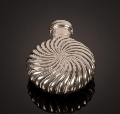 A Victorian circular silver scent