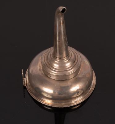 A George III silver wine funnel  27949f