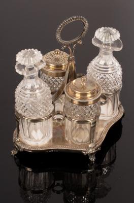 A George III four-piece silver