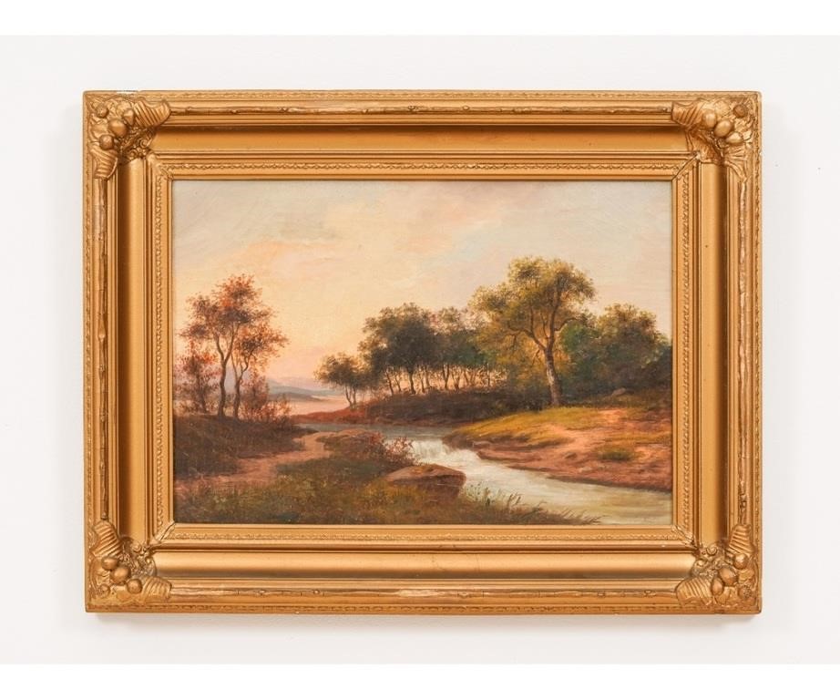 Hudson River School oil on canvas 2826d6