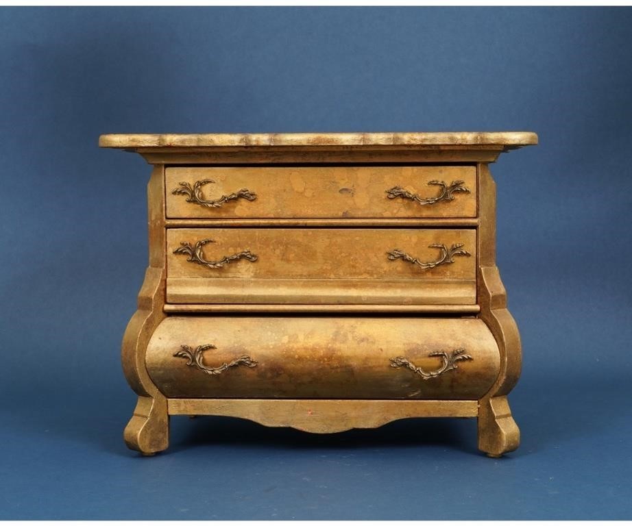 French style diminutive gilt decorated