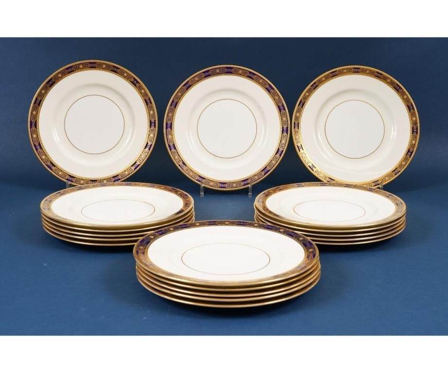 18 fine Minton bone china plates