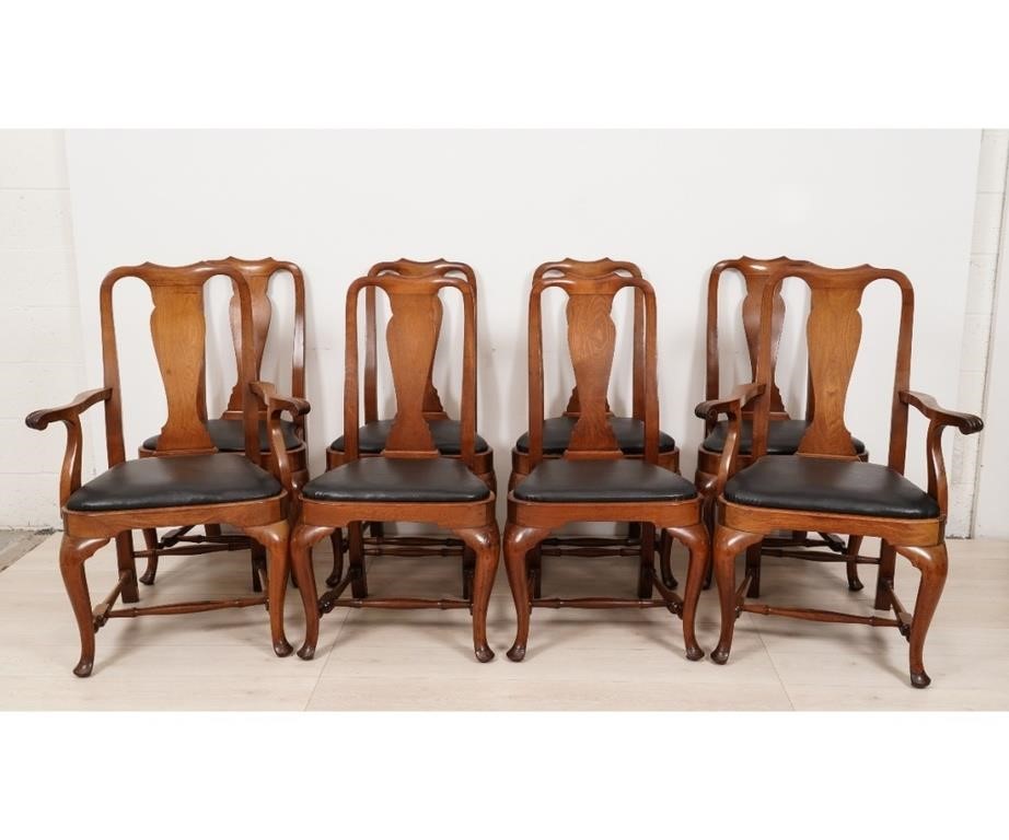 Set of eight Queen Anne style mahogany 28276d