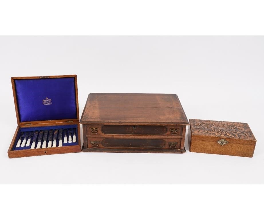 Mappin & Webb, London, oak-cased twelve