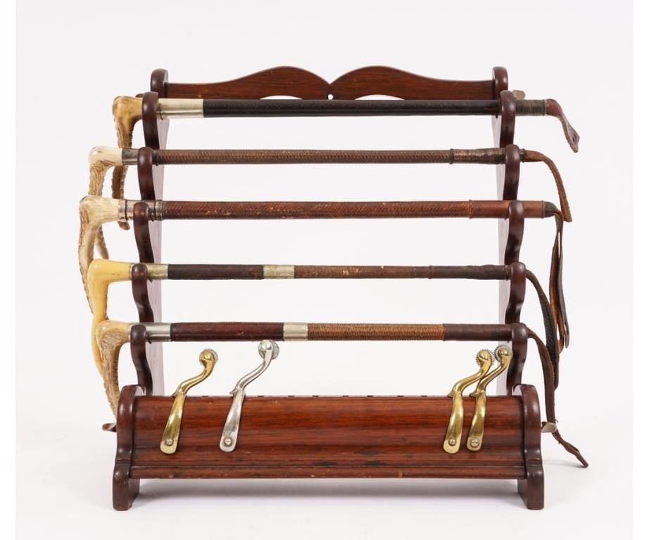 English mahogany horse whip holder  2827c3