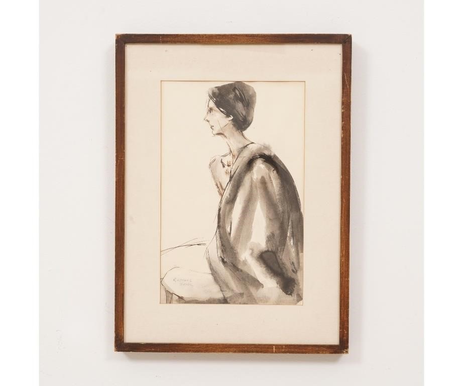 Raphael Soyer (1899-1987, NY) framed