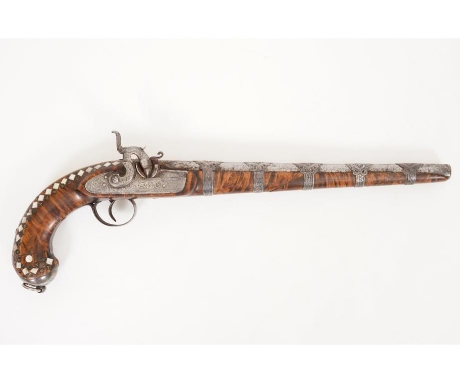 Persian percussion pistol, 19th