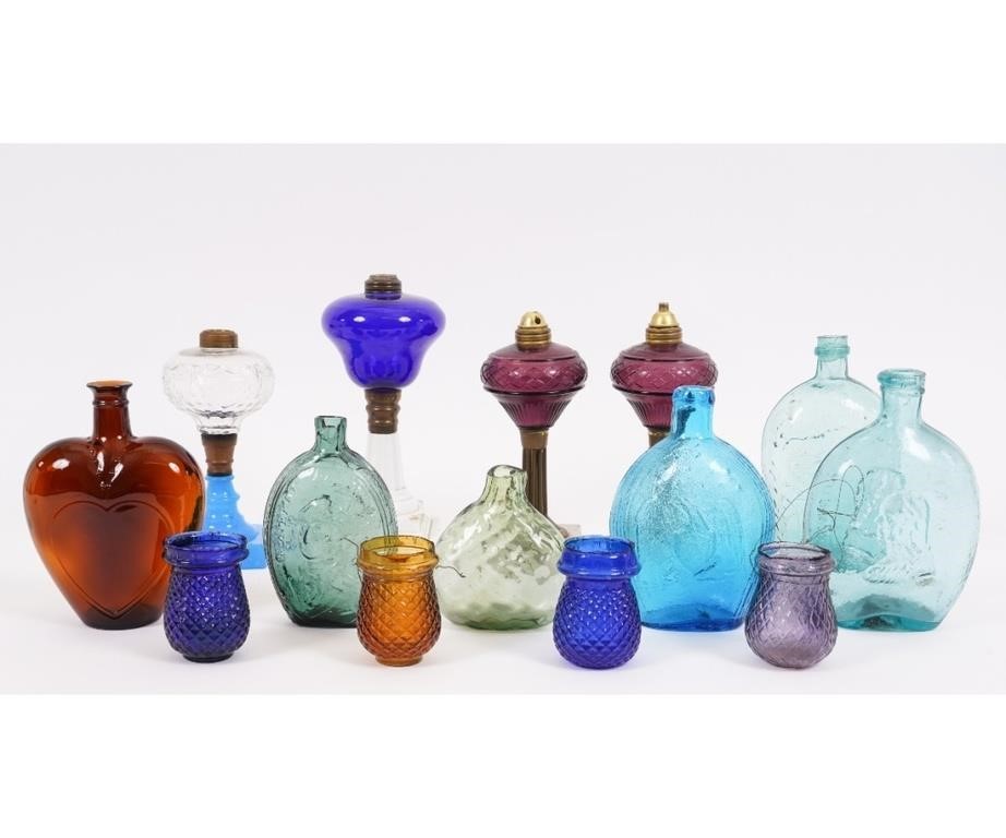 Collection of glass flasks of various 282856