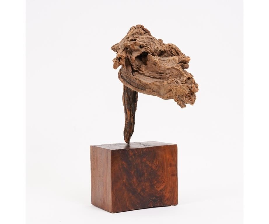 Unusual driftwood horse head sculpture