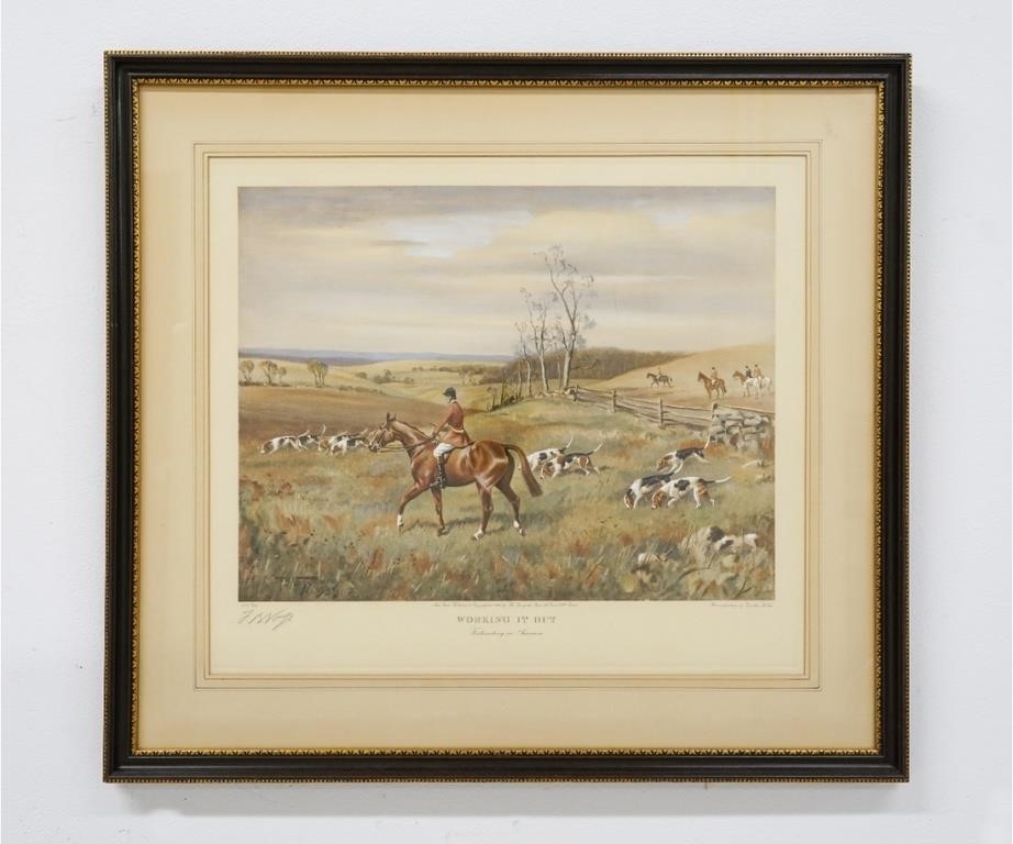 Franklin B Voss hunting print 2828bb