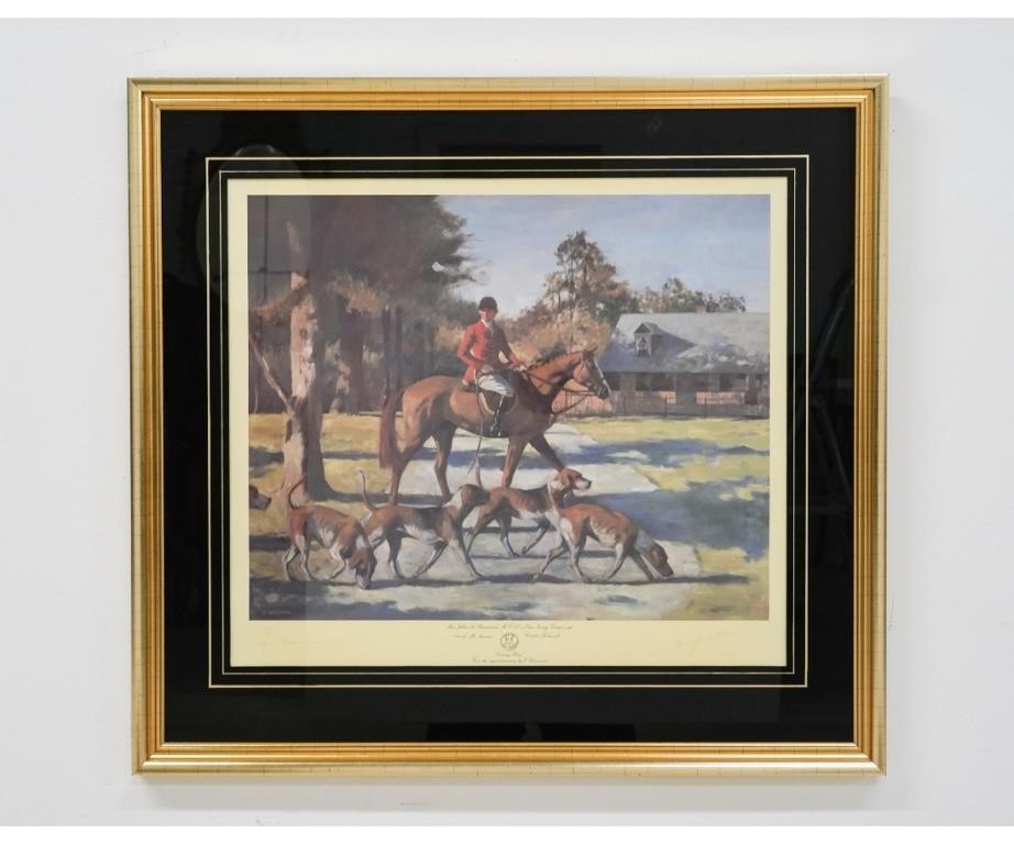 Janet Hammond hunting print titled Coming