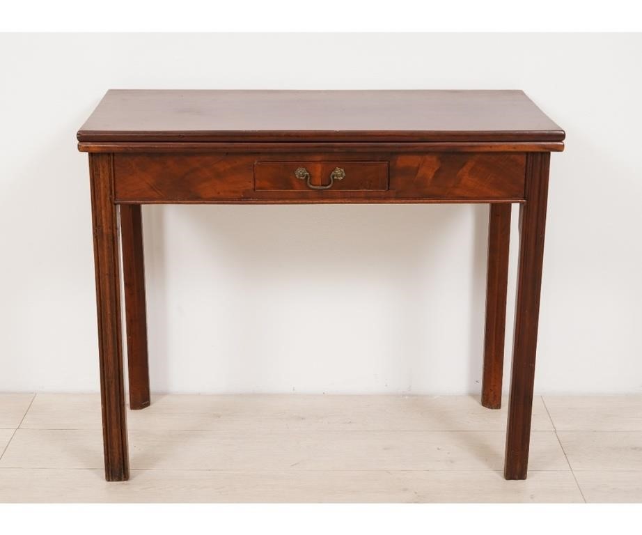 English Chippendale mahogany gaming 2828c5