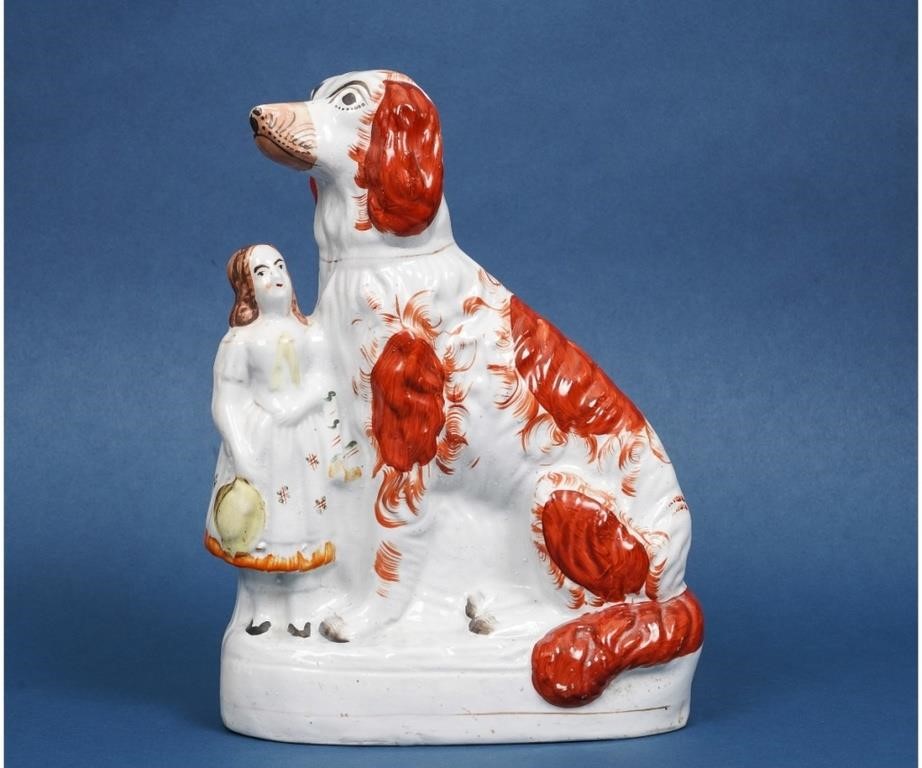 Staffordshire figure of a spaniel