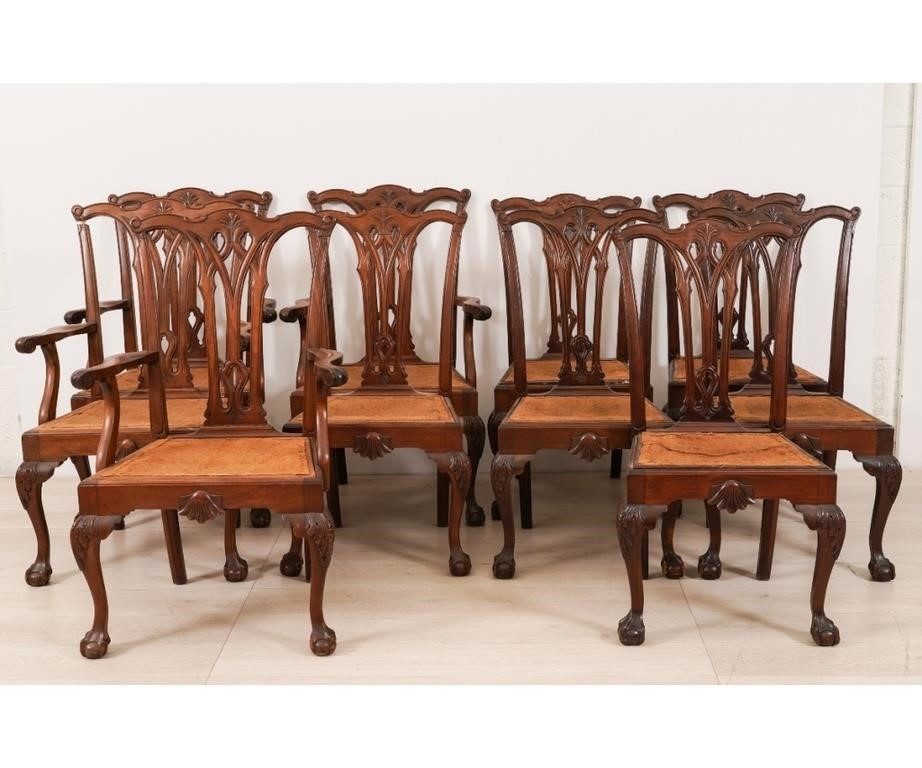 Set of ten Philadelphia Chippendale 2828f2