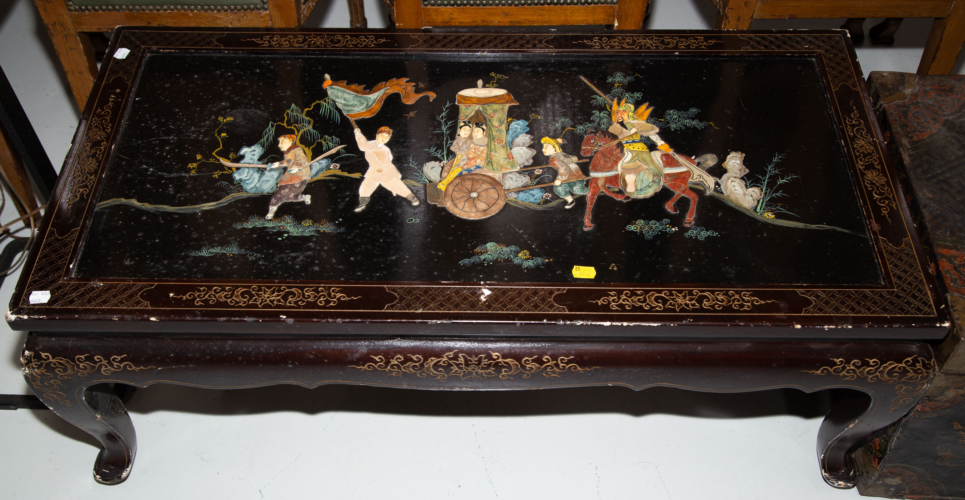 CHINESE PAINTED COFFEE TABLE 20th