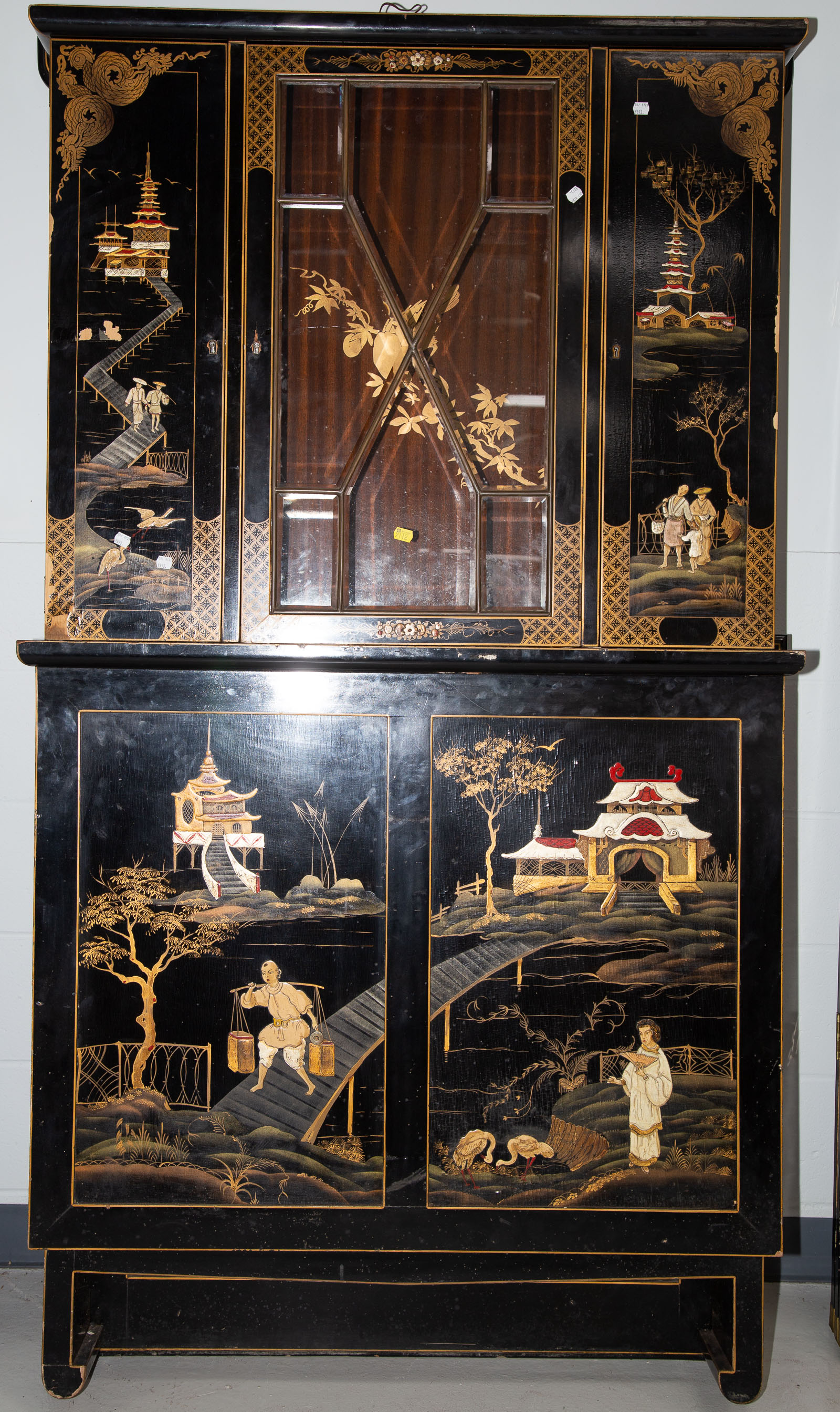 MODERN LACQUERED CHINOISERIE CABINET 288063