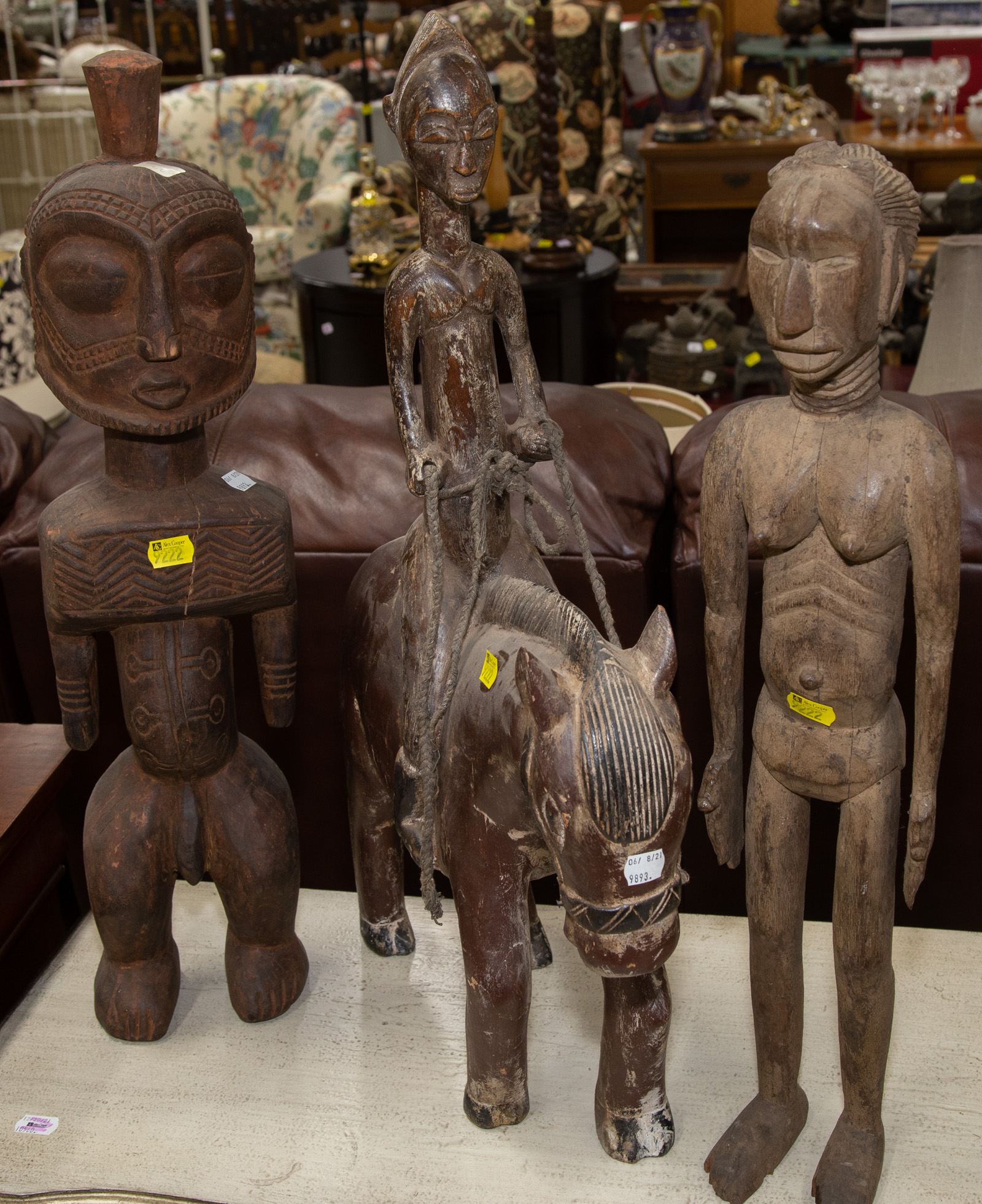 THREE AFRICAN SCULPTURES 20th century  288213