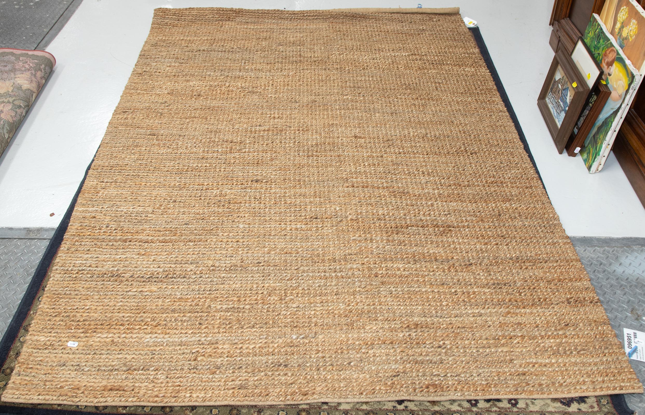 JUTE DHURRIE RUG, INDIA, 5.2 X