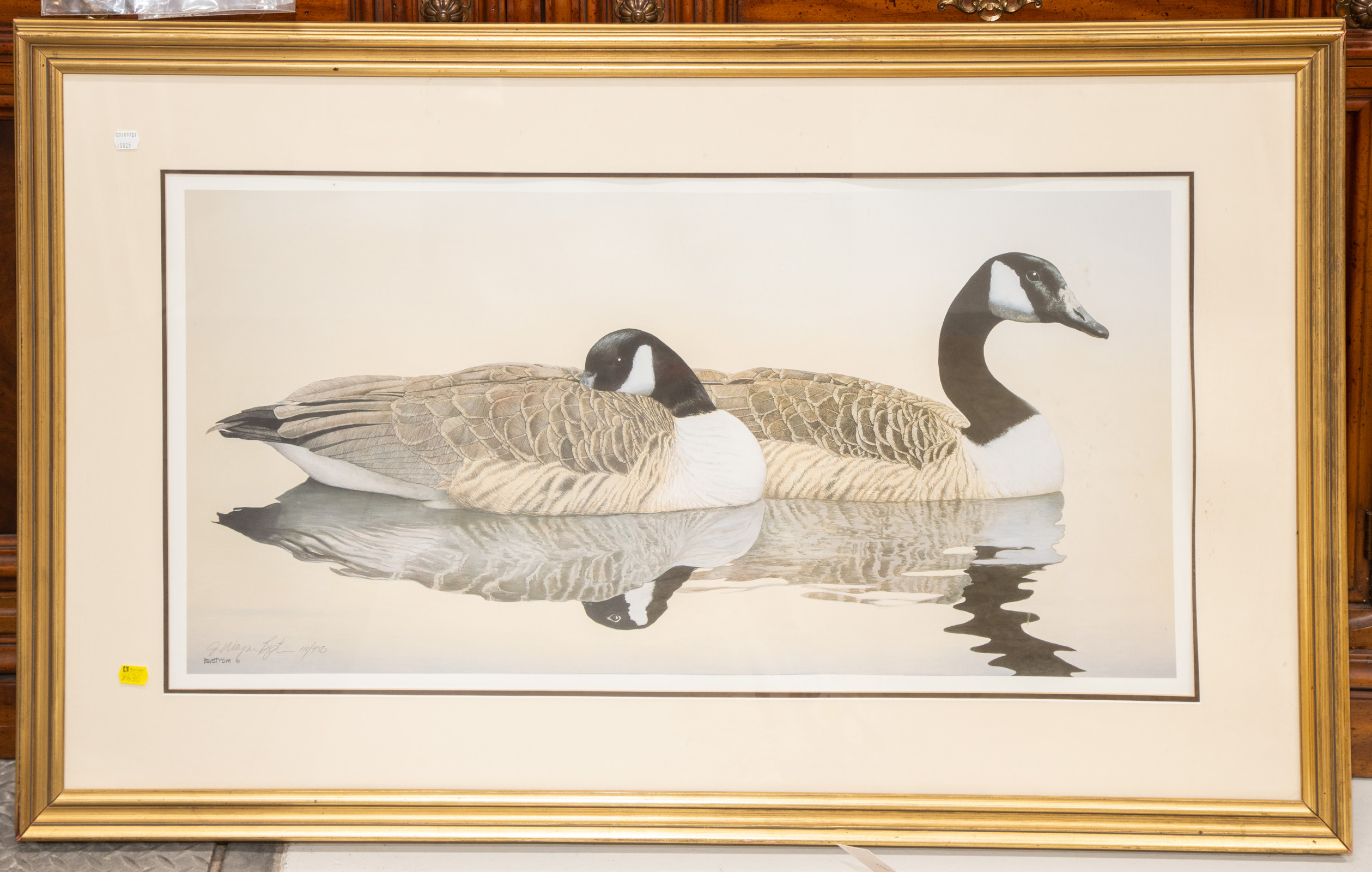 BYSTROM. TWO GEESE, PRINT Signed.