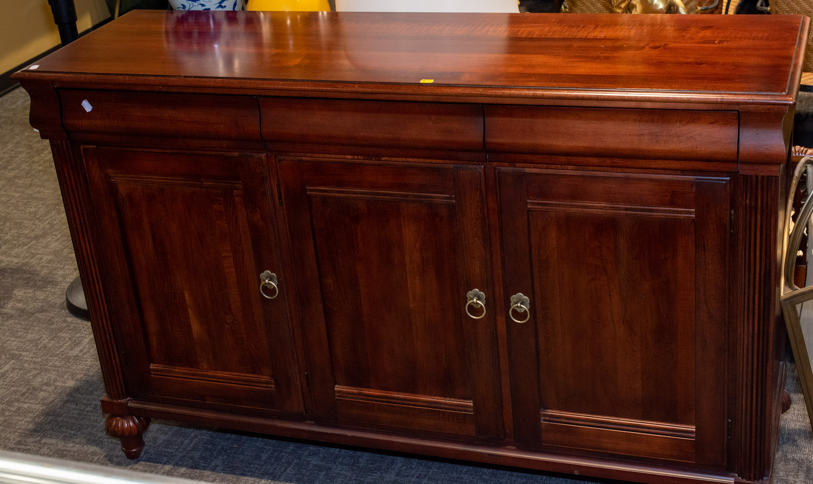 ETHAN ALLEN VICTORIAN STYLE CHERRY SIDEBOARD