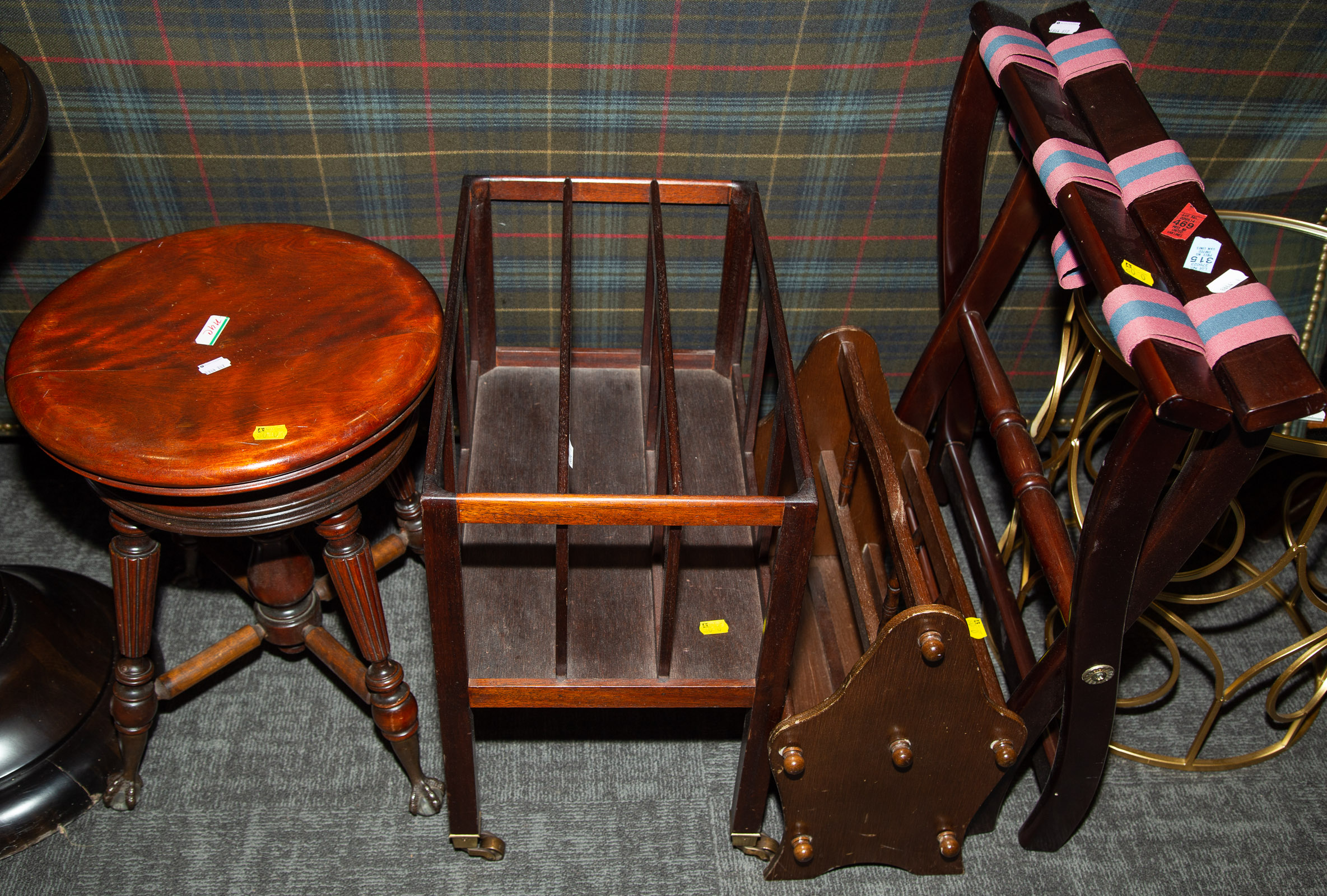 FOUR ASSORTED PIECES OF FURNITURE