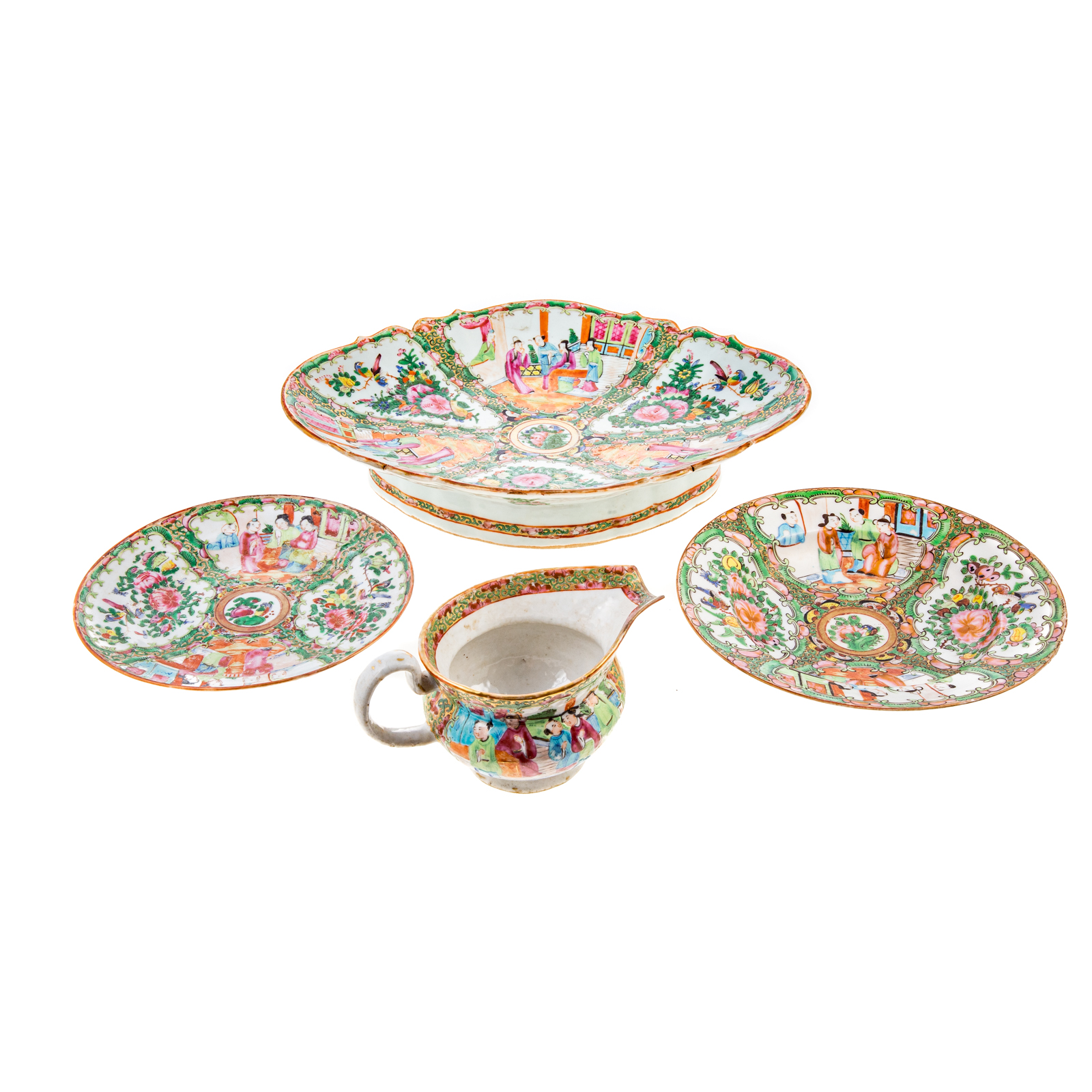 FOUR PIECES CHINESE EXPORT ROSE 288502