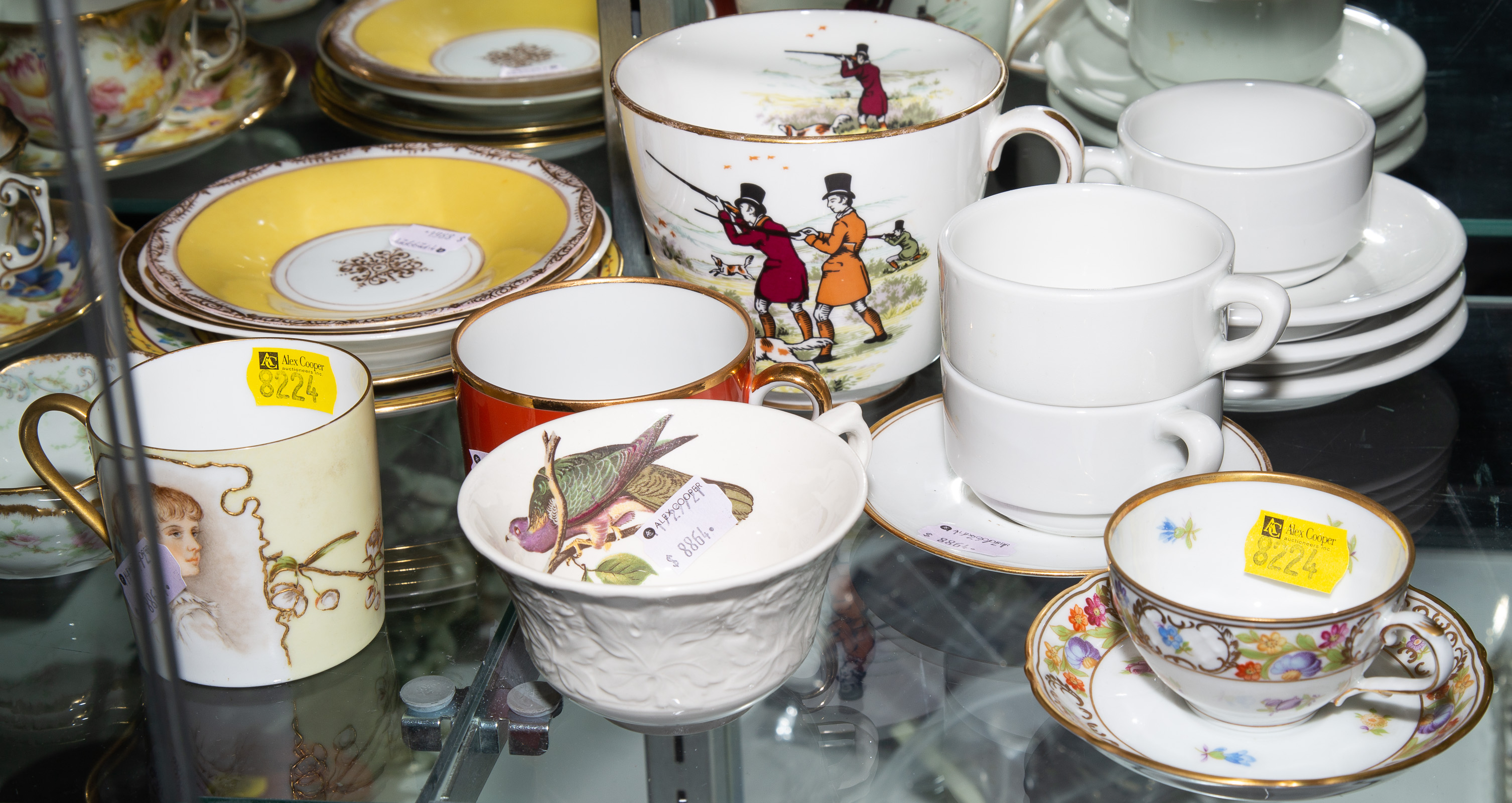 ASSORTED CUPS & SAUCERS Includes