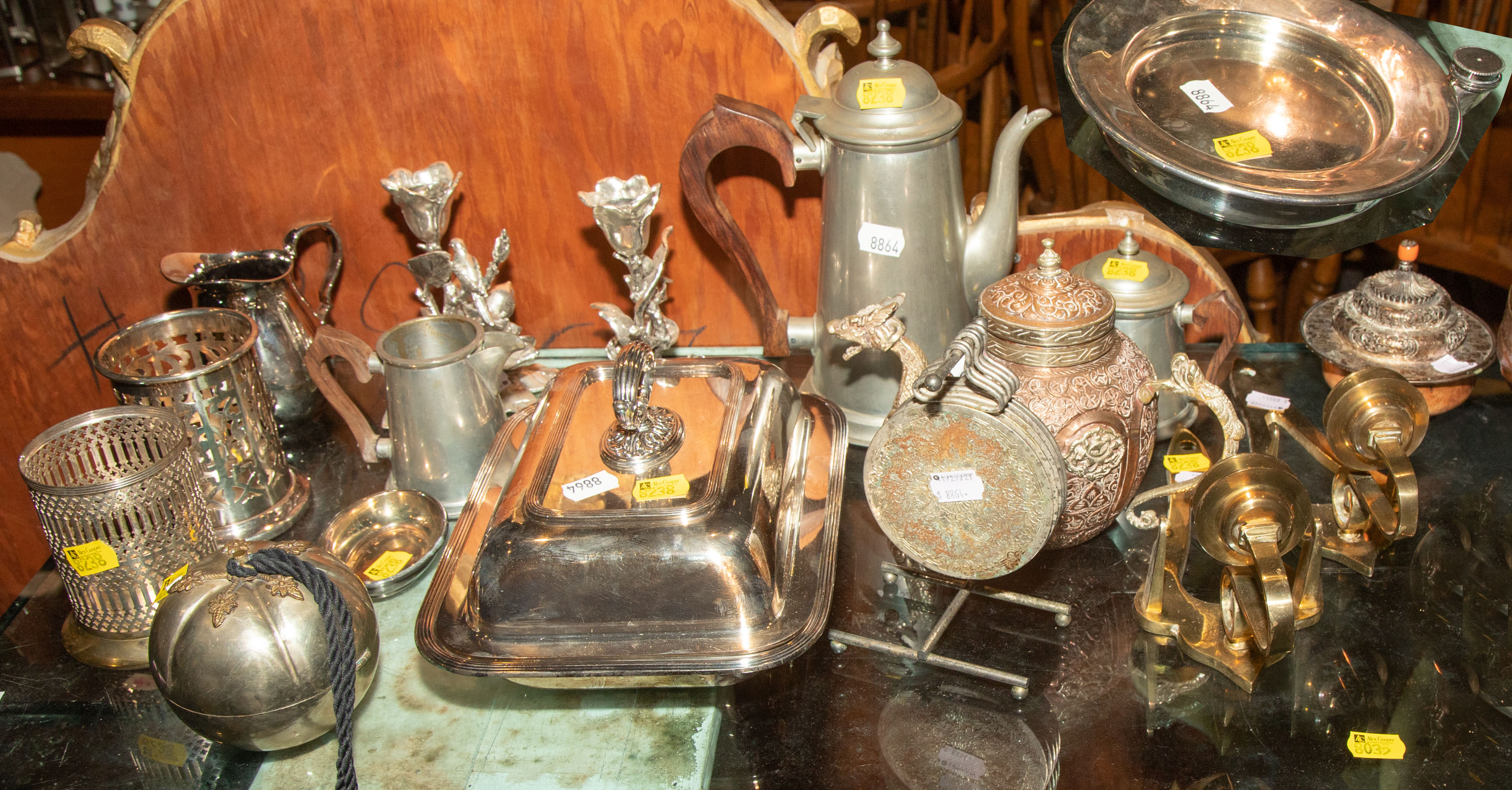 ASSORTED METAL WARE Includes Stieff
