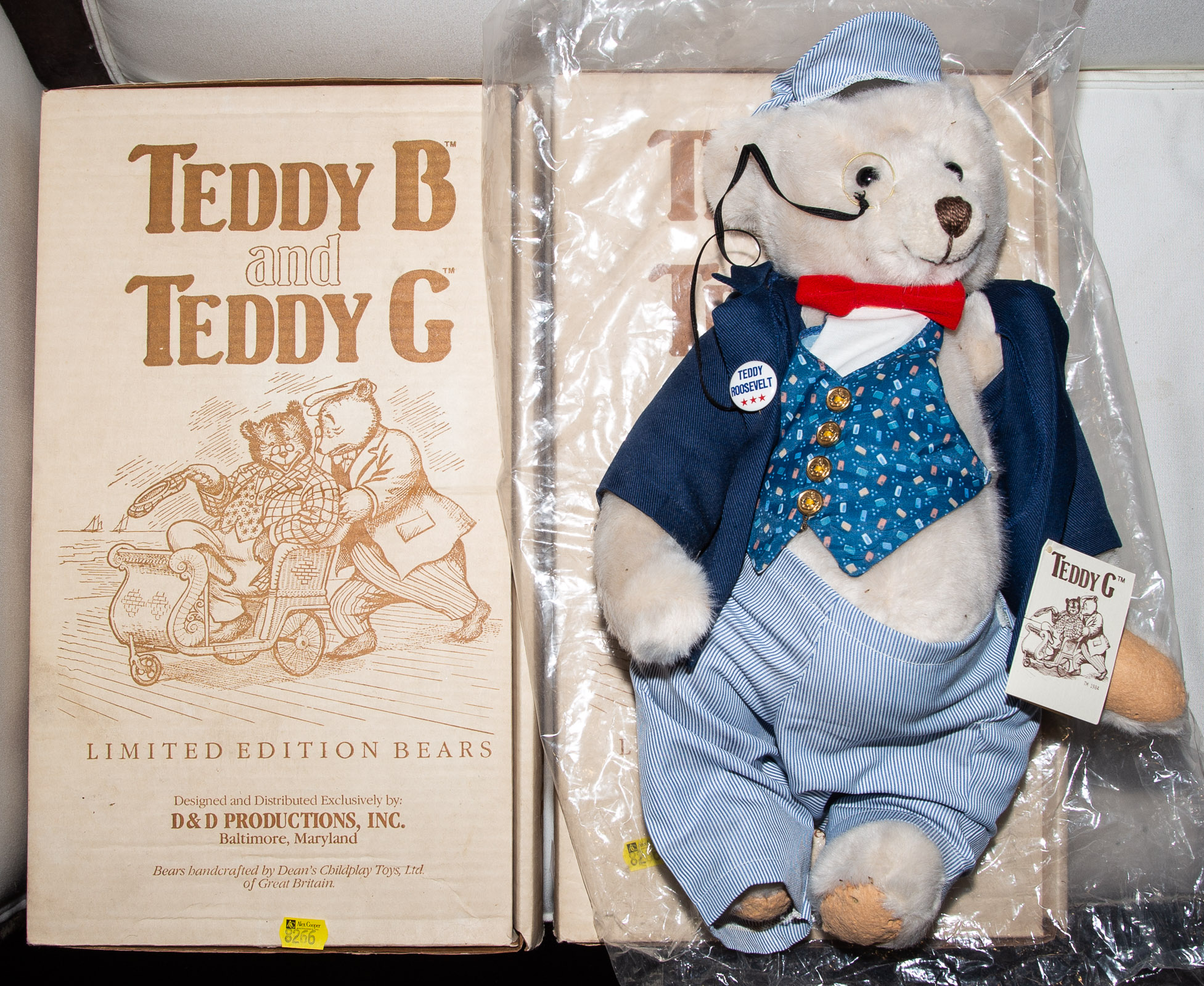 TWO LIMITED EDITION TEDDY BEARS 28853a