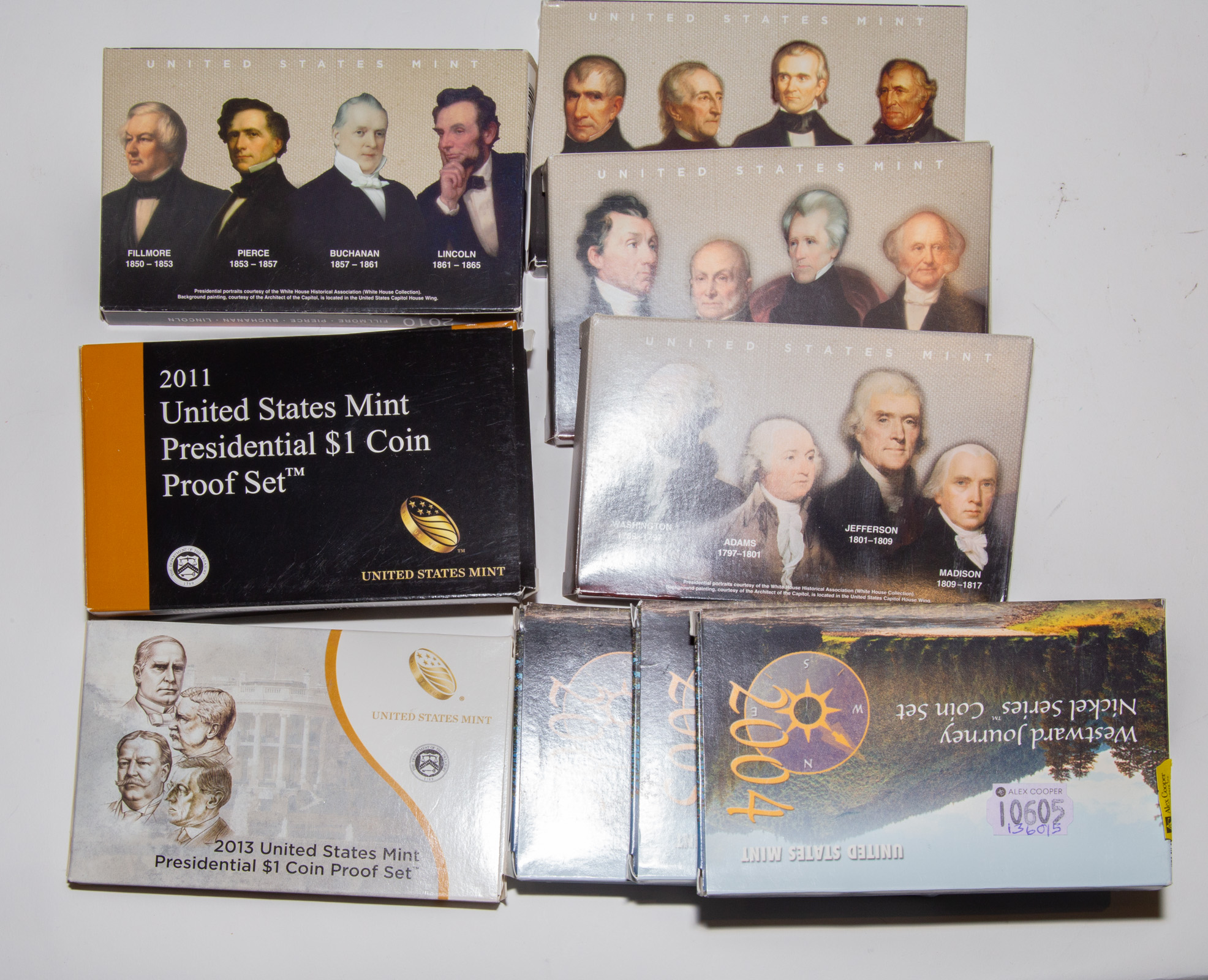 SEVEN PRESIDENTIAL PROOF SETS  288630