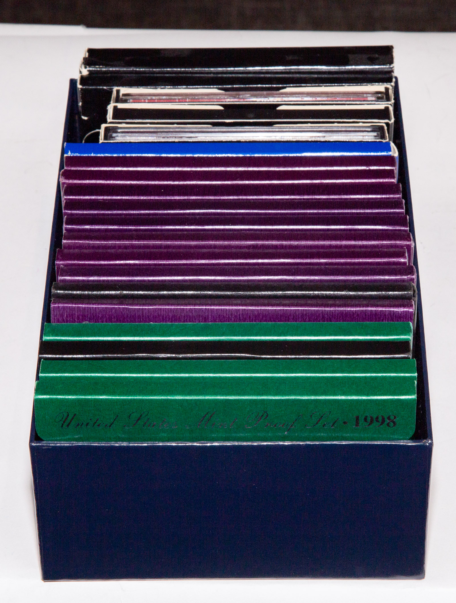 21 US PROOF SETS IN MINT COLLECTOR BOX