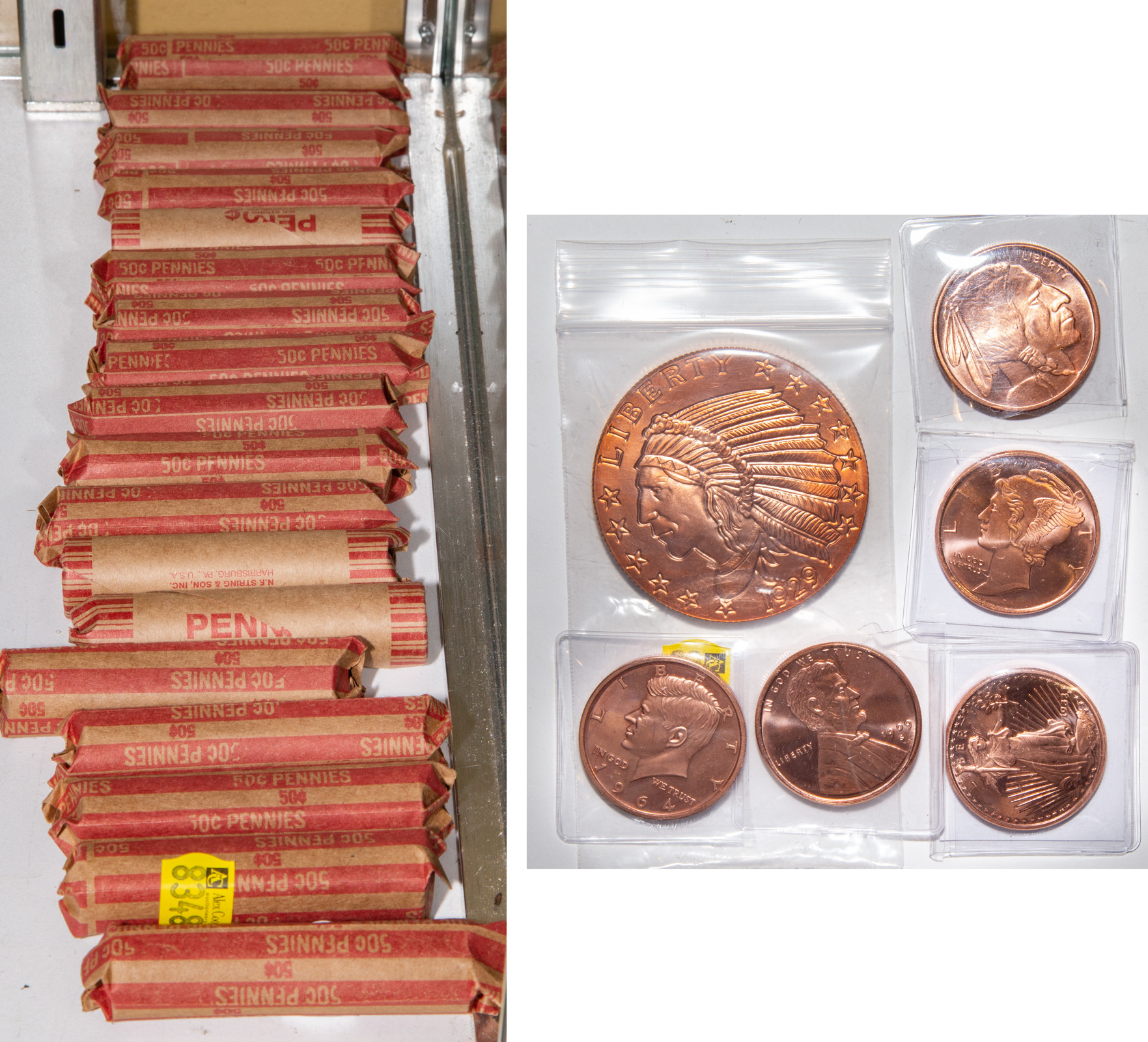 18 ROLLS OF WHEAT CENTS & COPPER