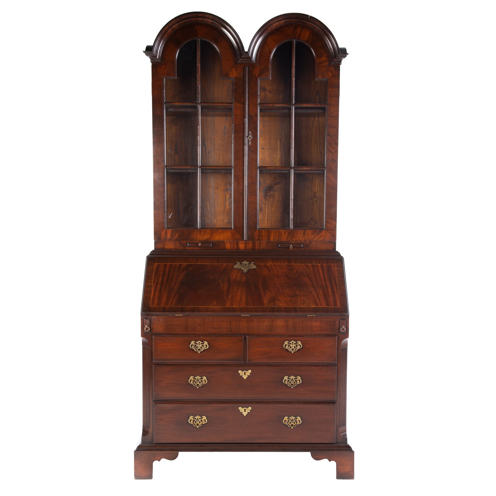 GEORGE III MAHOGANY SECRETARY DESK