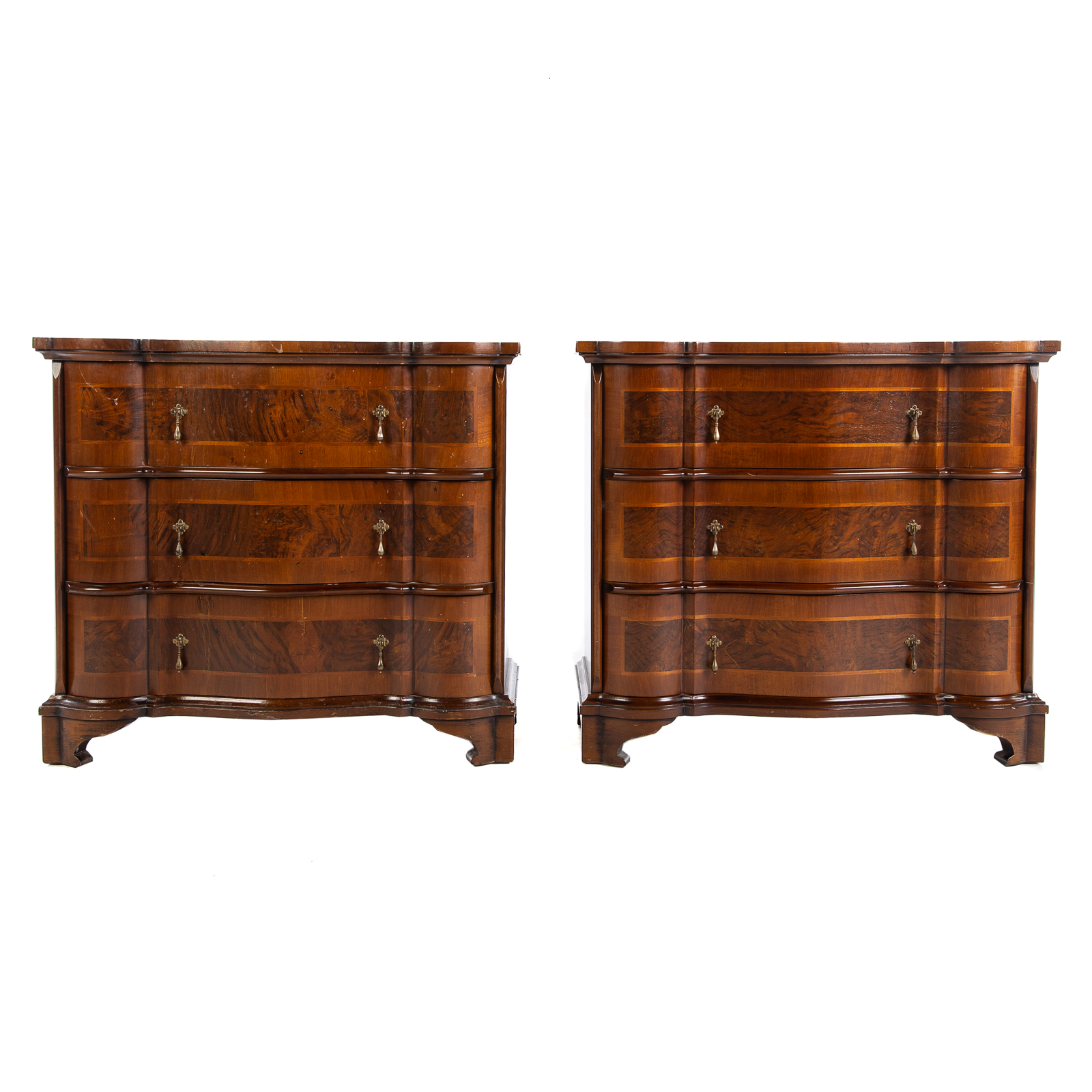 A PAIR OF CONTINENTAL STYLE DIMINUTIVE