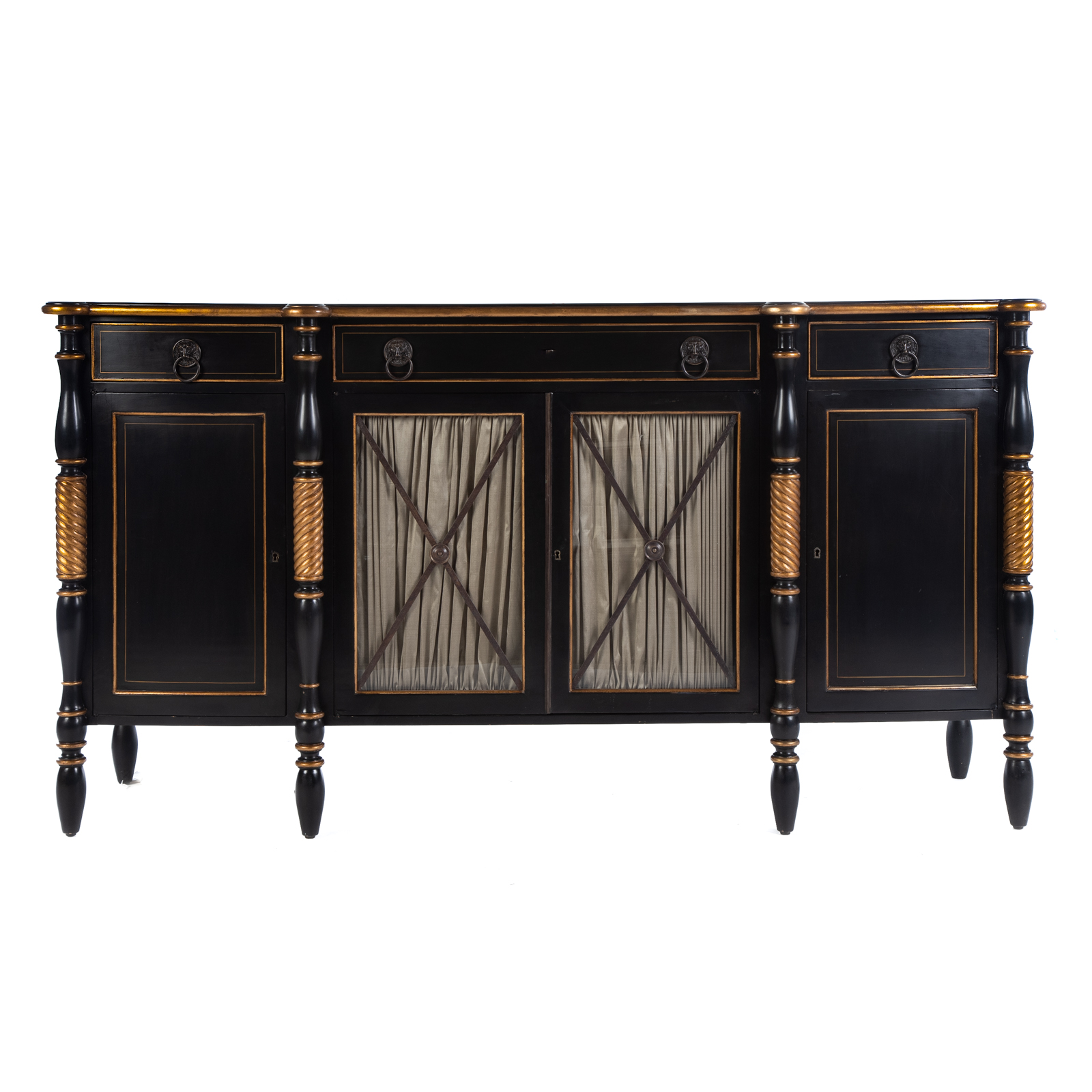 HICKORY WHITE FEDERAL STYLE BUFFET CONSOLE