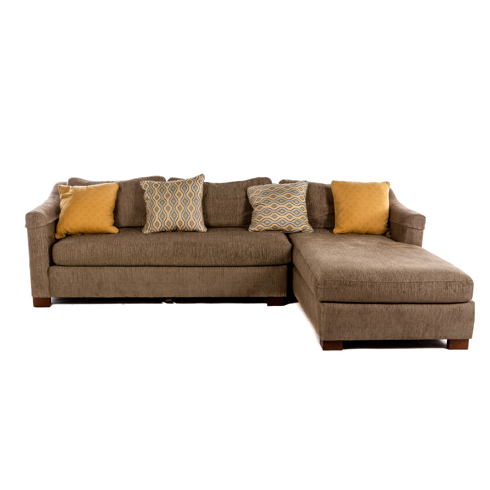 SHERILL UPHOLSTERED SOFA WITH CHAISE