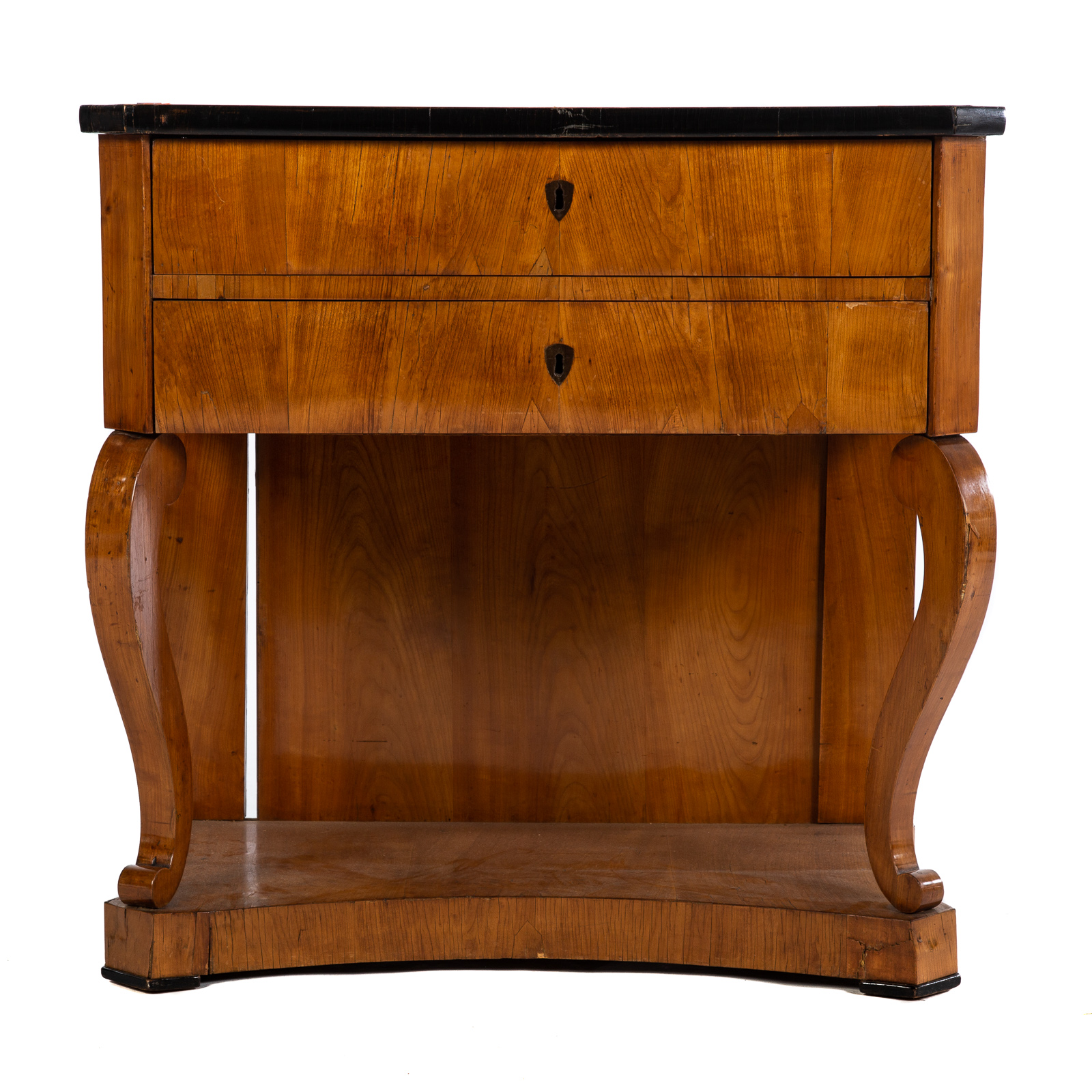 BIEDERMEIER PIER TABLE Circa 1860; shaped