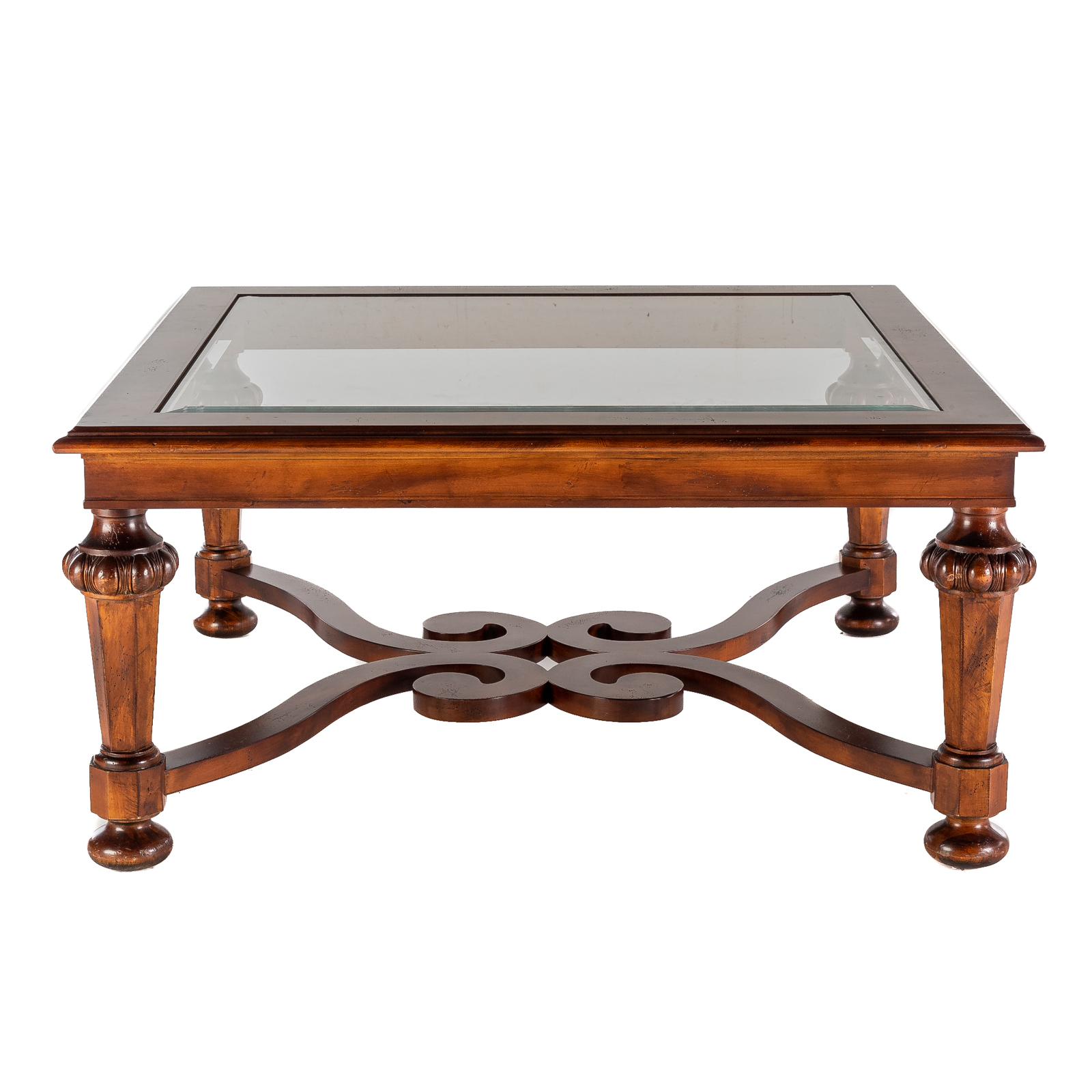 SQUARE MAHOGANY COFFEE TABLE WITH 28872b