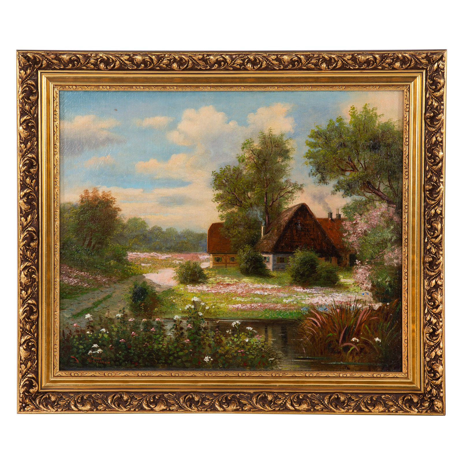 JULES VERNIER COTTAGE IN A LANDSCAPE  28880e