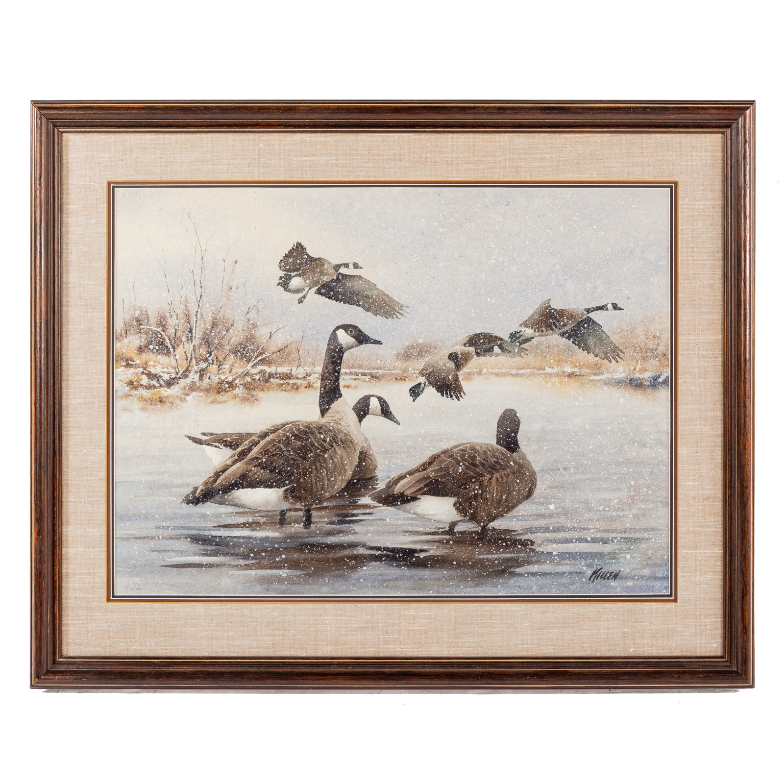 JAMES KILLEN. GEESE IN THE SNOW,
