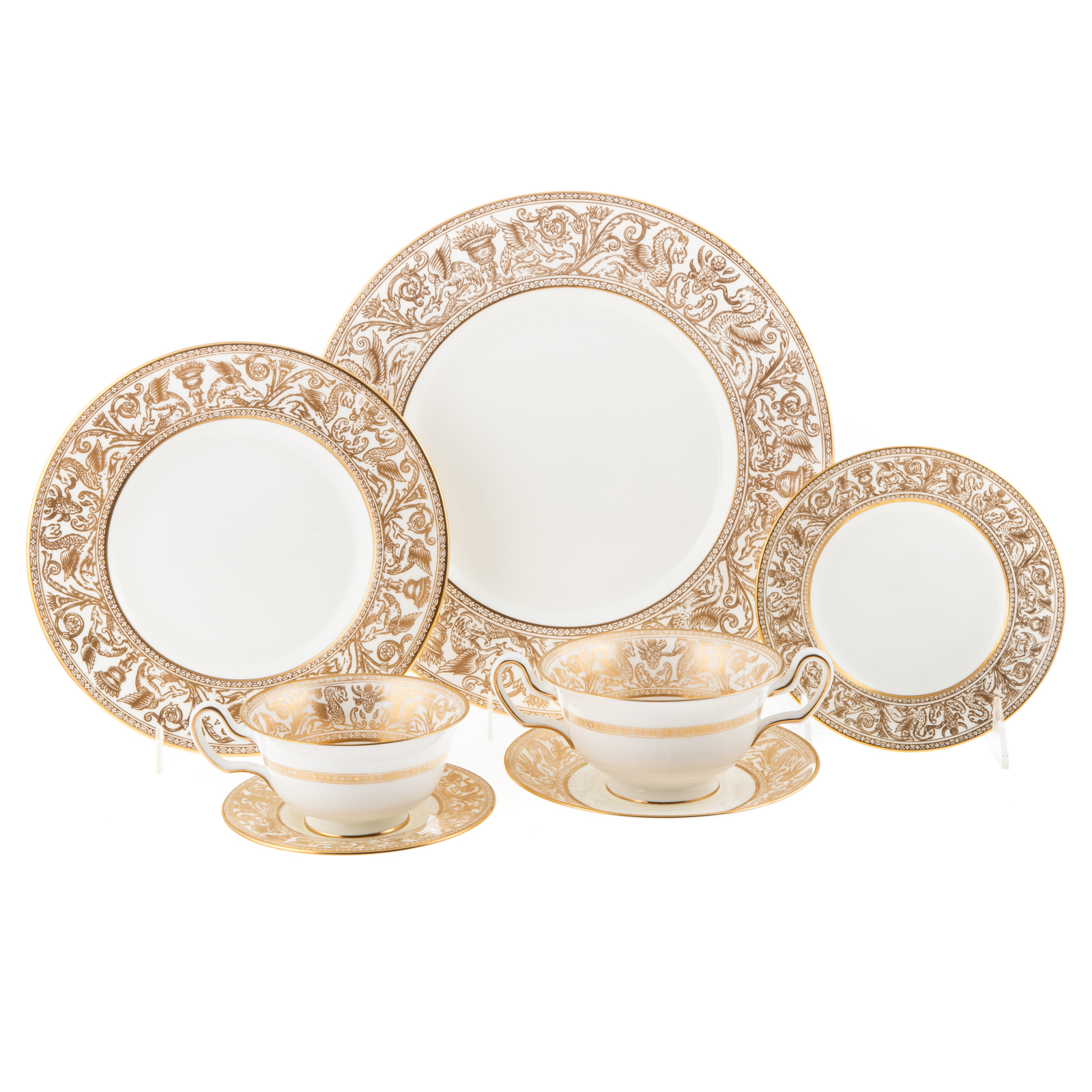 WEDGWOOD GOLD FLORENTINE PARTIAL