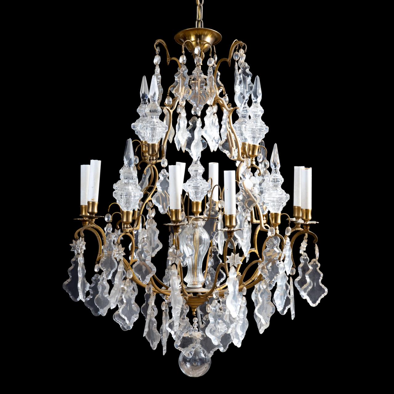 LOUIS XV STYLE EIGHT LIGHT CRYSTAL 2888a5