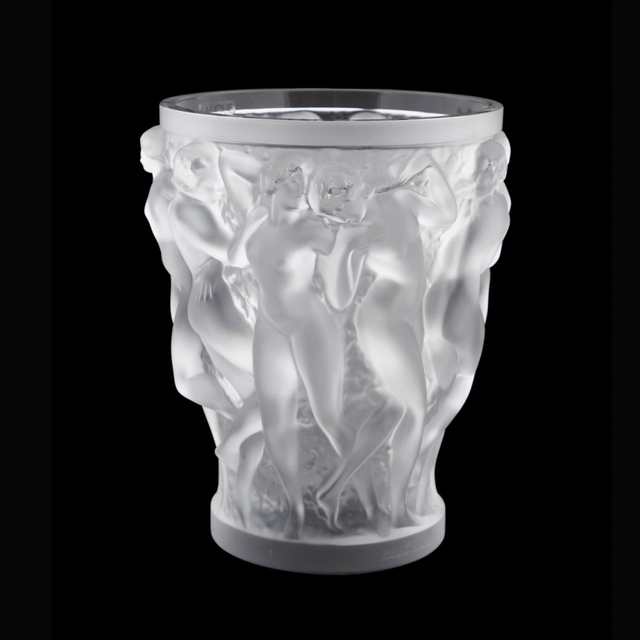 LALIQUE "BACCHANTES" FROSTED CRYSTAL